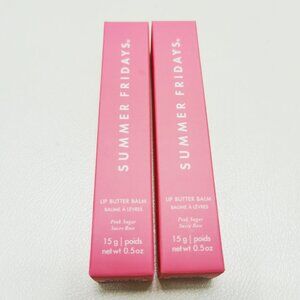 2pcsk(Pink Sugar)Summer Fridays Lip Butter Balm Conditioning Lip New With box